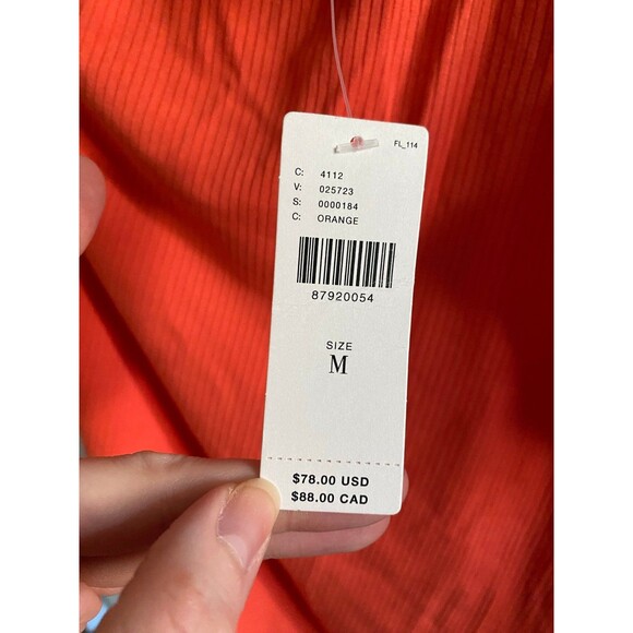 Anthropologie Sunday in Brooklyn One Shoulder Top Medium NWT Orange - Picture 6 of 12